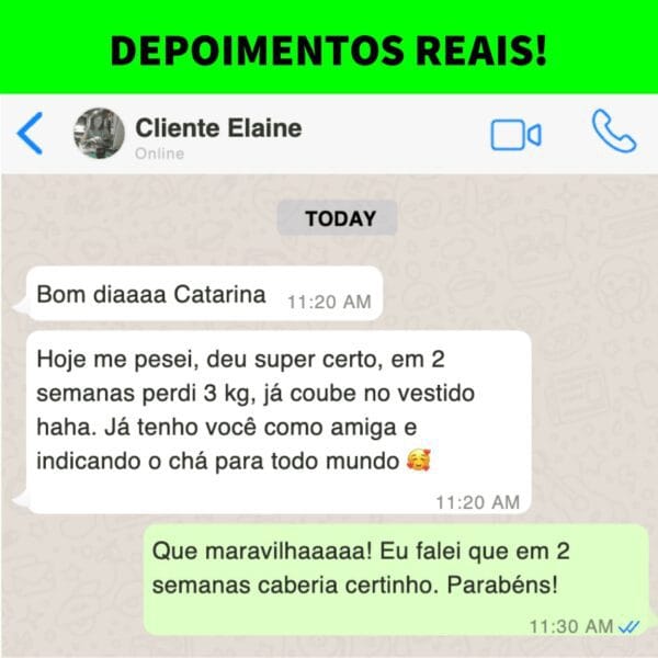Chá Mix - Imagem de Antes e Depois